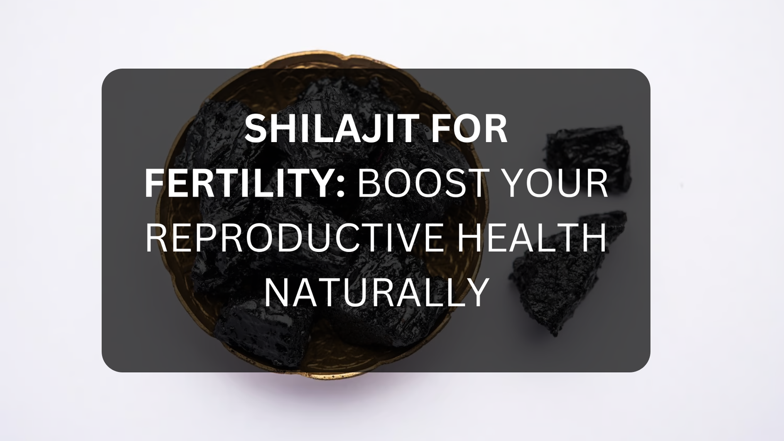 Shilajit for Fertility: Boost Your Reproductive Health Naturally